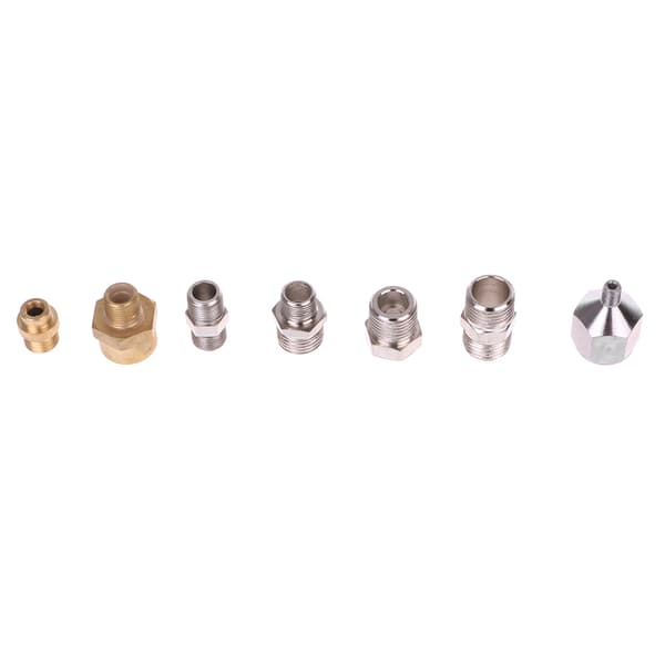 7 stk./sæt Airbrush Adapter Kit Fitting Connector til kompressor og sprøjtepistolslange