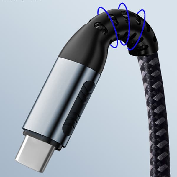 Hurtigopladningskabel 100W USB C til USB C datakabel 480Mbps dataoverførsel 0.5m