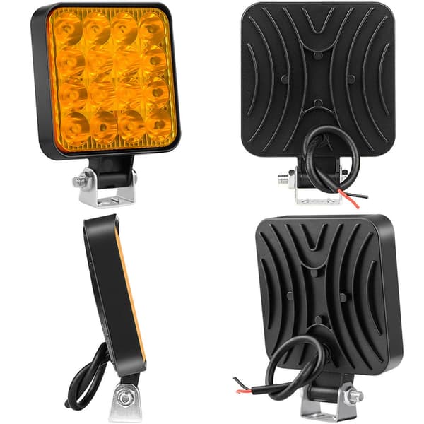 Offroad 1200LM LED Flomlys Spot LED Arbeidslys Vanntett Sikkerhet Tåkelys 6500K Red