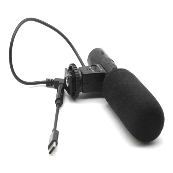 Extern videomikrofon för kamera Compact Shotgun Mic för DSLR-kameror och smartphones Kameramikrofon