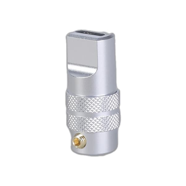 USB 5-bens han-erstatningsadapter i aluminiumslegering til 6 mm ledning Silver