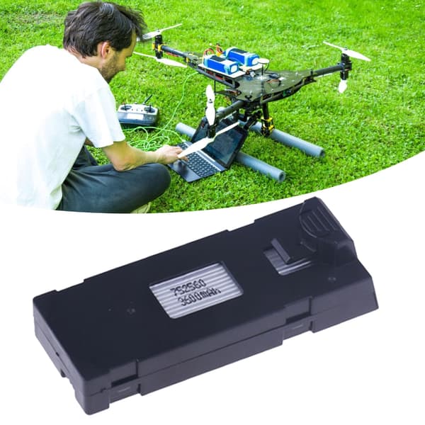 3600mAh Droner Batteri Kraftig For E88 E88PRO Modeller Sikrer Jevn Strøm Black A