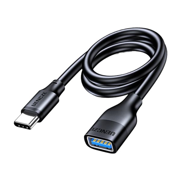 USB C Han til USB3.0 Hun Adapterkabel 5V3A 5Gbps til Smartphones og Laptops 1m Fold in half 34mm