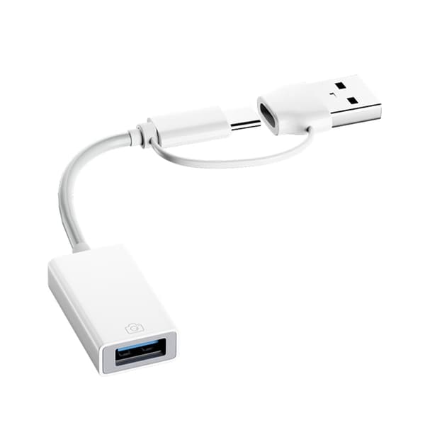 USB Typ C till USB Hona Adapterkabel Plasttextur för Telefon, Surfplatta, Bärbar Dator, Dataöverföring och Enhetsanslutning