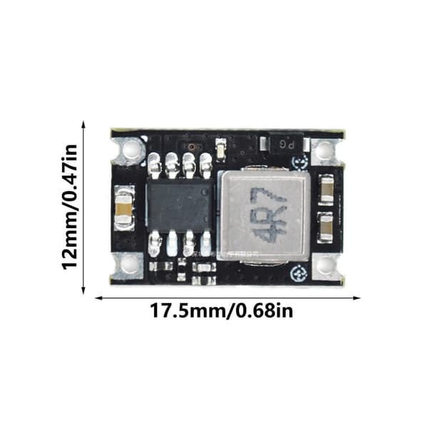 Kompakt DC3A Spændingstrin Ned Modul 5V 30V Til 5V 1.8A Udgangseffektkort Output 3.3V