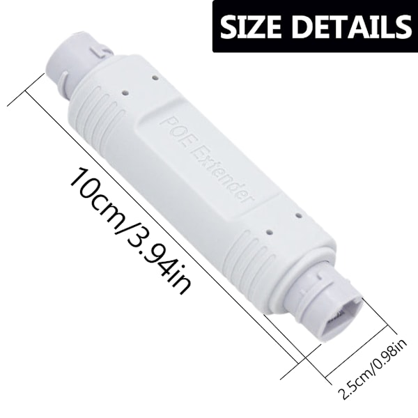 IP66 Vattentäta PoE-förlängare PoE-repeater RJ45 Ethernet PoE-förlängare
