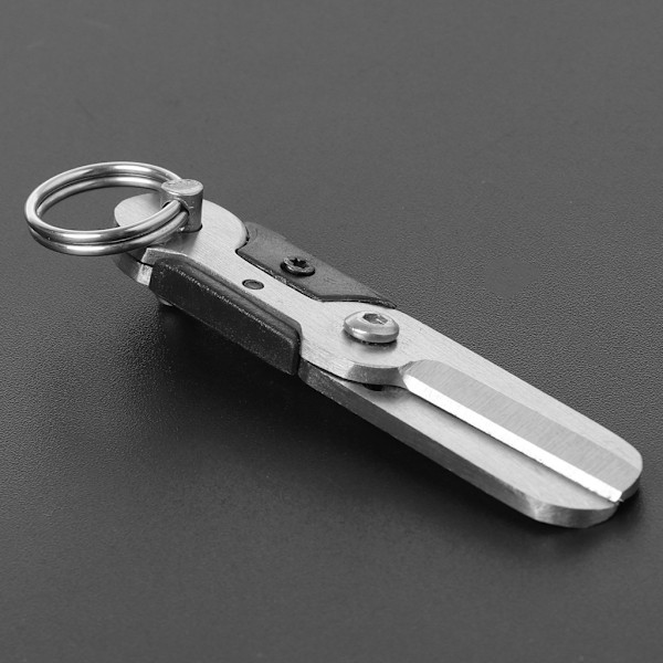 Fickverktyg för utomhusöverlevnad EDC Mini Fjäder Sax Nyckelring Rostfritt Stål