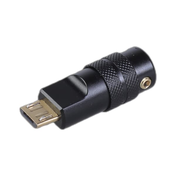 USB 5-bens han-erstatningsadapter i aluminiumslegering til 6 mm ledning Silver