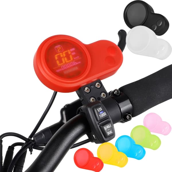 Display Panel Vandtæt Silikone Dashboard Beskyttelsescover Scooter Tilbehør Red