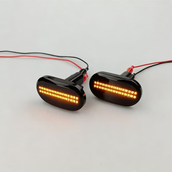 Høj synlighed, røgede blinklys med avanceret LED-belysning, direkte pasform, dynamiske LED-lys til Jimny 1999 til 2019 Transparent shell
