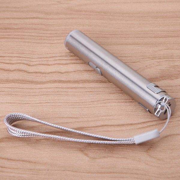 3 i 1 Multifunktionell LED Laserlampa Infraröd USB Uppladdningsbar UV Ficklampspenna