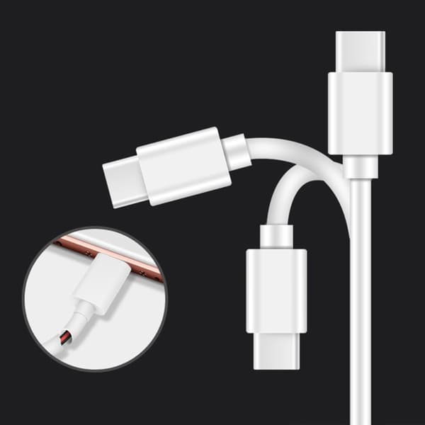 USB til USB C Kabel Type C til USB Kabel Hurtig Opladningskabel til S24 S23 S22 S20 Black 5V1A