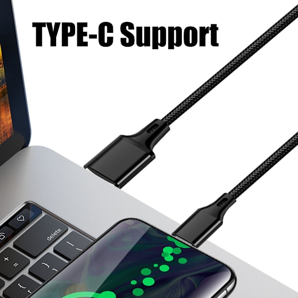 4-Portars Laptops Surfplattor 4 i 1 Typ C Laddningssladd Adaptrar USB till USB C Splitter
