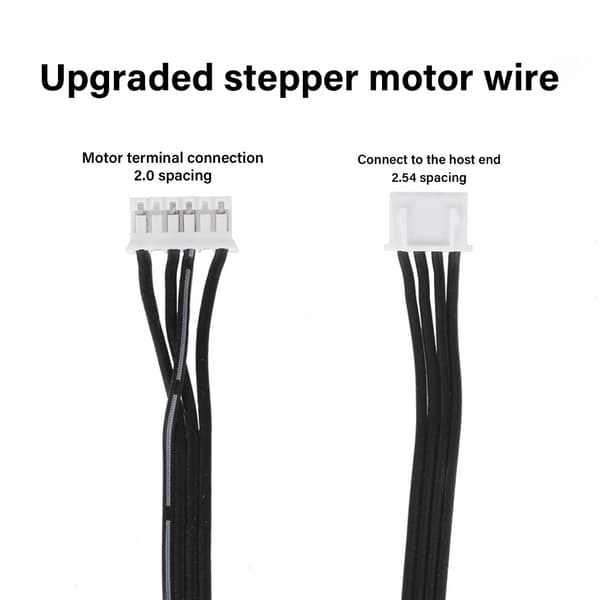 Høj Fleksibilitet 3D Printer Del Steppermotor Kabel 4Pin Til 6Pin Ledningsføring null - 1m