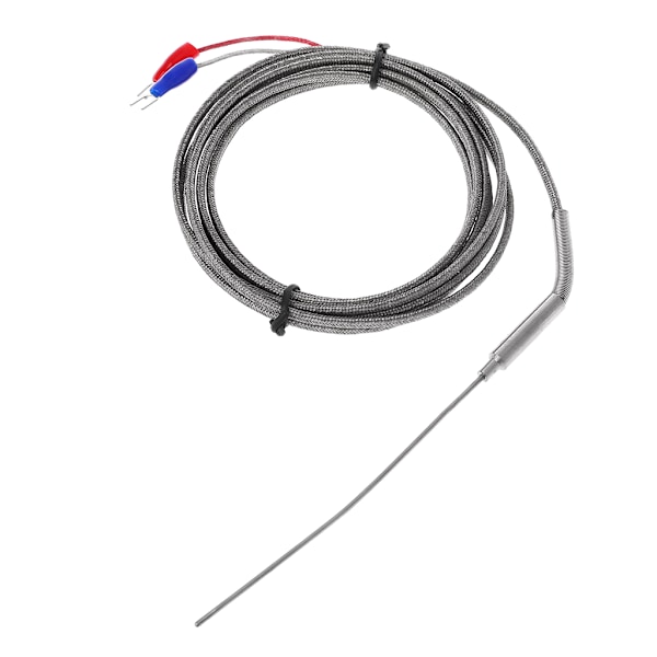 2m K-typ Professionell Termoelement Rostfritt Stål 1,5mm Sond Temperaturregulator Sensor