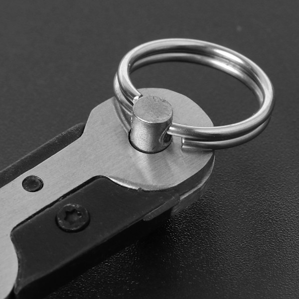 Fickverktyg för utomhusöverlevnad EDC Mini Fjäder Sax Nyckelring Rostfritt Stål