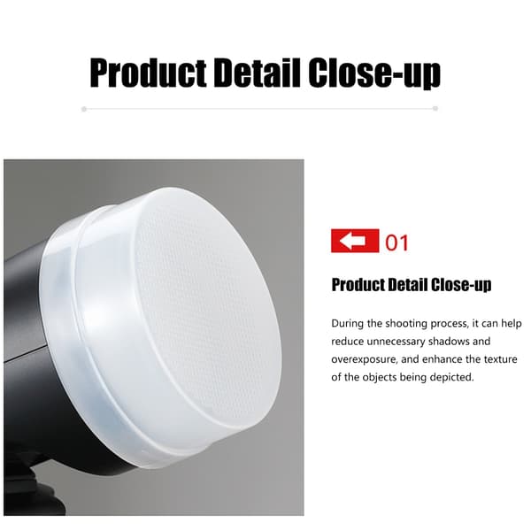 Kamera Flash Diffuser Flash Diffuser Softbox Blødt Lysdæksel Erstatning White
