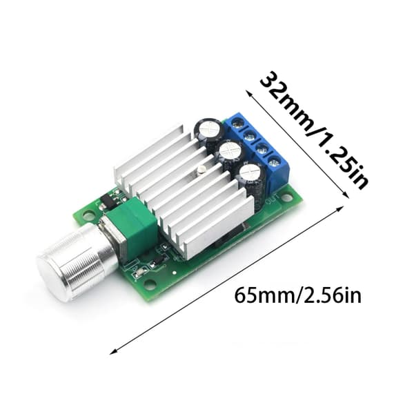 Motorhastighedsregulator PWM Justerbart Kontrollermodul Lysdæmper Guvernør null - 5A 4.5V to 35V