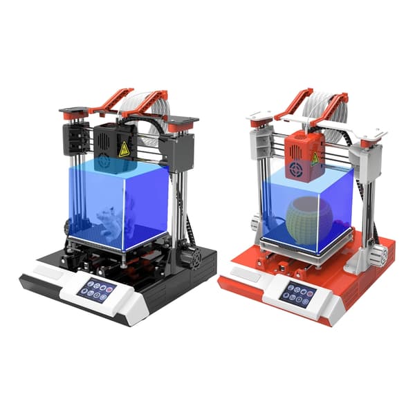100x100x100mm Miniatyr 3D-printer Lille 3D-printer Hurtig opvarmning Orange