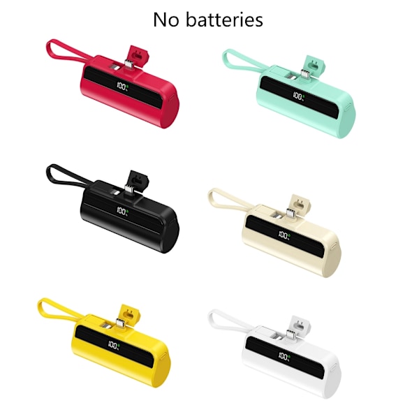 Bärbar Svetsladdning Fodral TypC Power Bank Huvudladdningslösning Apricot