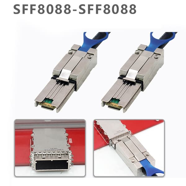6Gbps SFF-8088 til SFF-8088 Kabel SAS2.0 26Pin til Eksterne Lagersystemer