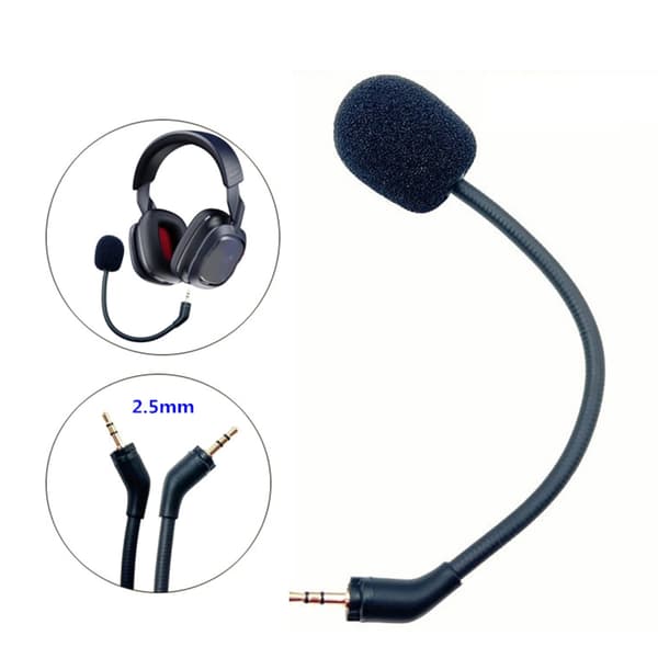 Spillemikrofon for Astro A30 Headset Omnidireksjonell 2,5 mm Jack Mikrofon Erstatning