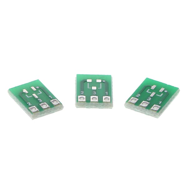 10 stk. dobbeltsidig SMD SOT23-3 til DIP SIP3 adapter PCB-kort DIY-omformer