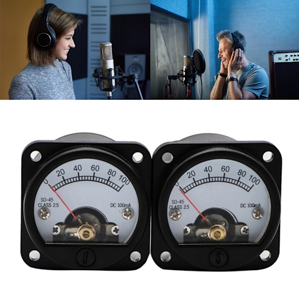 100mA Analog Strömgivare 45 Typ Amperemeter för Hemma-Ljudtestning