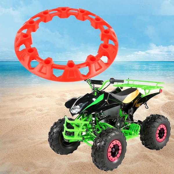 ATV Fälgskydd Navskydd Däckskydd för Strandbilar Lätt att Installera Black 8 inches
