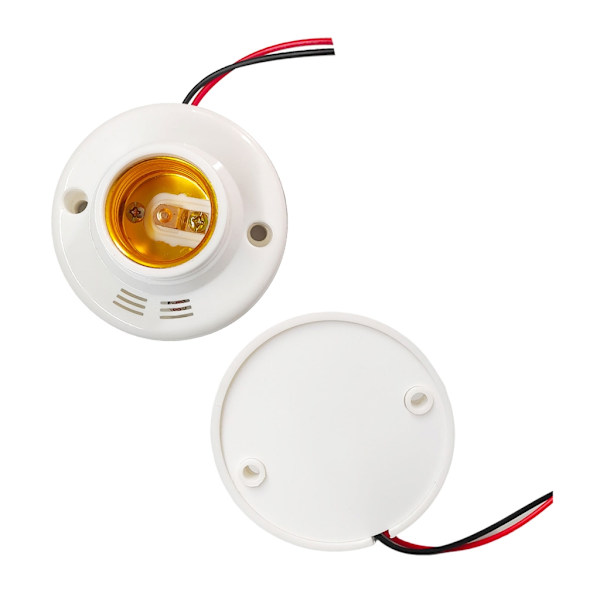LED E27 Lys Base Lyd Lys Kontrol Lys Sokkel Stik Spil Simpelt Design 2pc