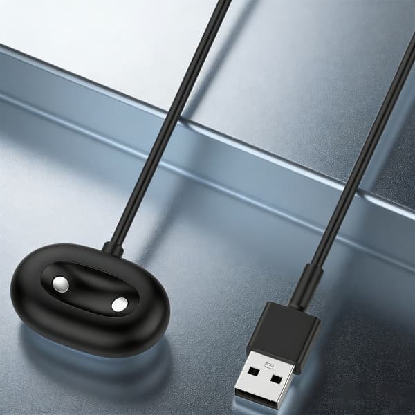 USB magnetisk opladerkabel til strømoverførsel til bærbar enhed White