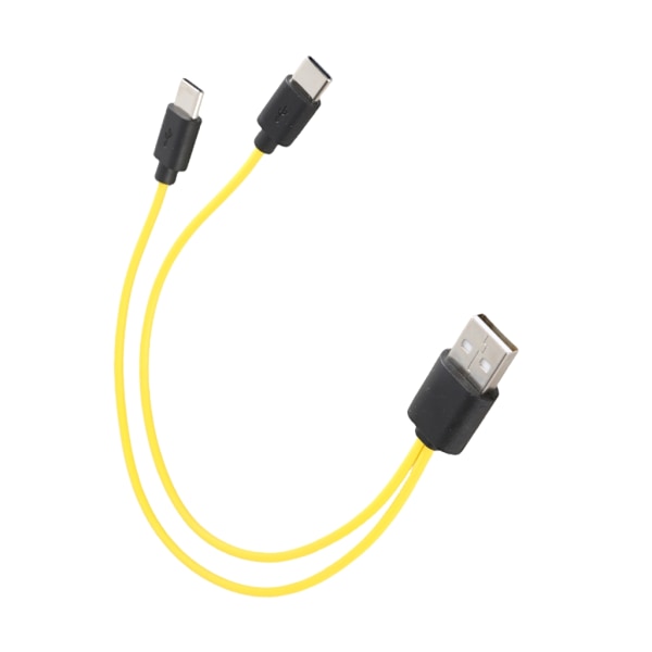 Effektiv laddningslösning för flera enheter Hane USB till Hane Typ C Snabbladdningssladd Strömkabel Snabbladdningskabel One for two