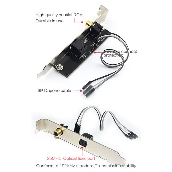 Creative Digitalt Ljudkort 192KHz SPDIF Dotterkort Högpresterande DAC