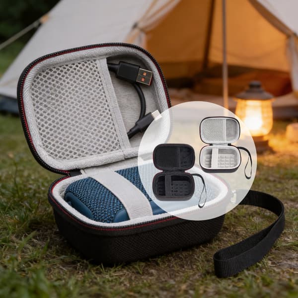 Stødabsorberende holder til GO5 musikgadgets etui designet til nem transport Interior gray