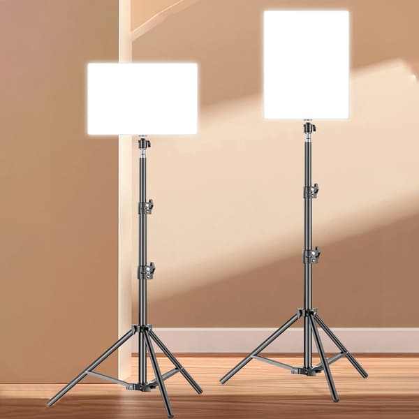LED-valokuvausvideovalopaneeli valaistus valokuvausstudiolamppu jalustalla A