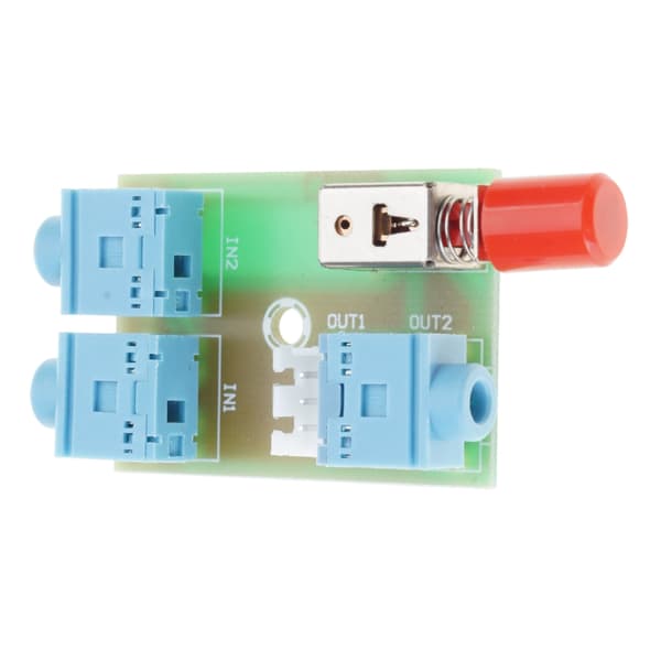Manuel Kontrol Lydswitch Board til 3,5 mm Enhedssignaloverførsel Valg Lydsplitter Modul Stabile Præstationer 1pc