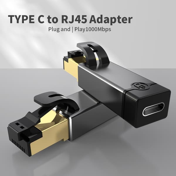 Type C til RJ45 Ethernet-adapter USB C til RJ45 understøtter Ethernet-netværksadapter Gigabit Dongle-konverter til pc