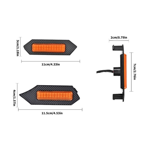 Kørelys Lampe Udskiftning LED Frontgrill Lys til 2024 Nem Installation Biltilbehør White - Black shell