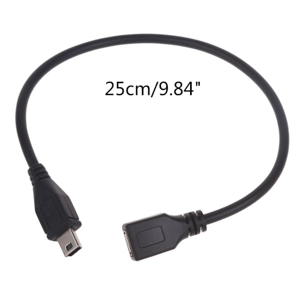Micro USB till Mini USB Förlängningskabel Micro USB Hona till Mini USB Hane Laddning