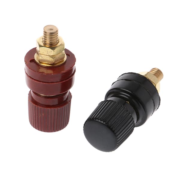 1 par 6mm 333 bindestolpe for effektforsterkerterminaler AC-strømadapter