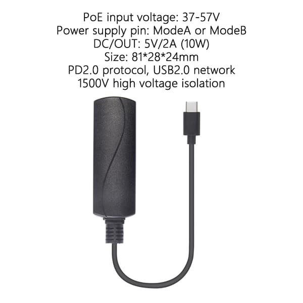 USB C - Ethernet -sovitin Internet-sovitin 10/100 Mbps:n nopeudella puhelimille ja tableteille