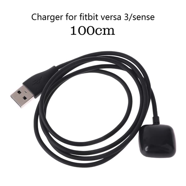 Laddningsadapter Dockningsstation Laddningskabel för Fitbit Versa 3 för Smart Wa