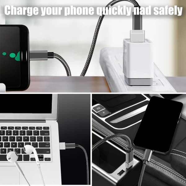 2 stk. USB A han til Type C hun adapterstik til alsidig enhedsbrug Grey