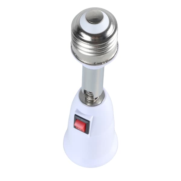 E27 Medium Base Socket-konvertere Forlengelse 180 graders roterbar lyspæreadapter for E27 LED, glødelampe, vifte