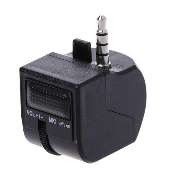 3,5 mm Mini Volym Mikrofon Mute Kontroll Headset Adapter för Kontroller VR