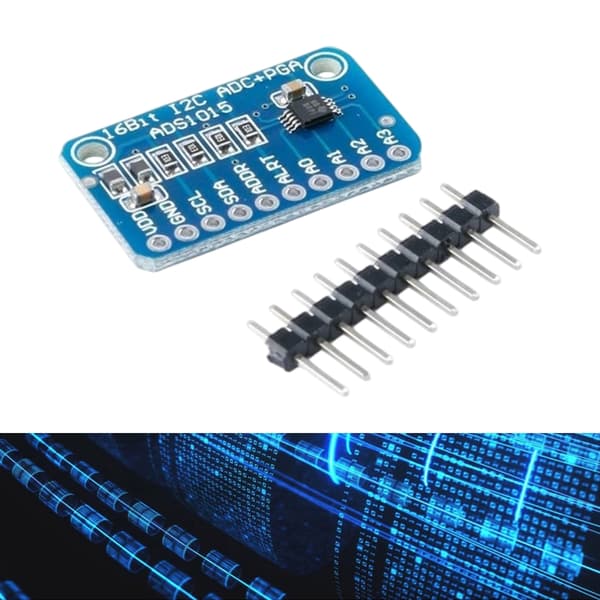 Liten 12-bits ADS1015 ADC utviklingsmodul for sensorer, grensesnitt, datalogging 2 sets
