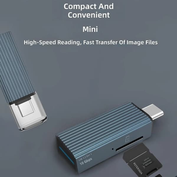 USB C Han til USB 3.2 Gen2 Hun Adaptere Indbygget TF Kortplads til Telefoner