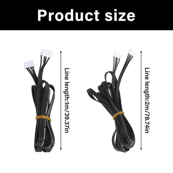 Høj Fleksibilitet 3D Printer Del Steppermotor Kabel 4Pin Til 6Pin Ledningsføring null - 1m