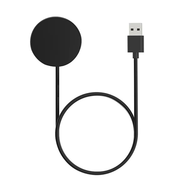Magnetisk strømadapter Smartklokke Ladekabel Lader Ledning Dockingstasjon for W66 Black