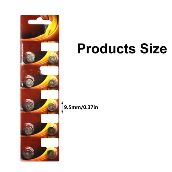 2/4/6/10 stk. AG9 Knapcellebatterier 1,5V LR936 SR936 SP394 Batterier Knapcelle Pack 6 pieces